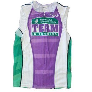 Louis Garneau 3/4 Zip Leukemia Lymphoma Team Cycling Jersey Vest